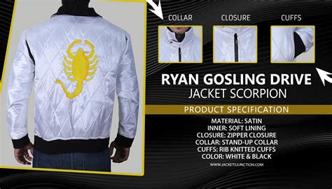ryan gosling drive jacket scorpion jacket jackets junction