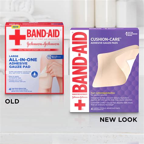 cushion care large adhesive gauze pads band aid brand adhesive bandages