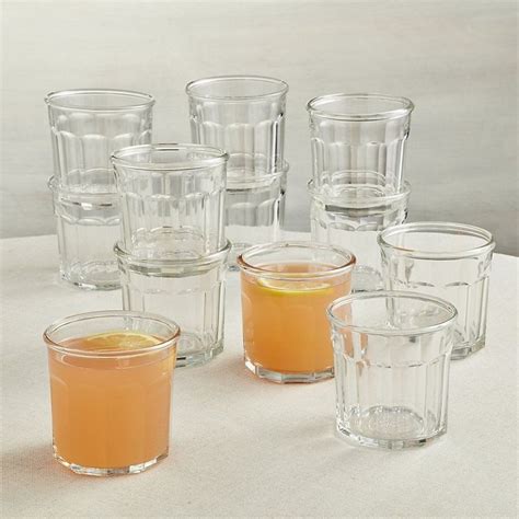 Set Of 12 Small Working Classic Drinking Glasses 14 Oz All Purpose