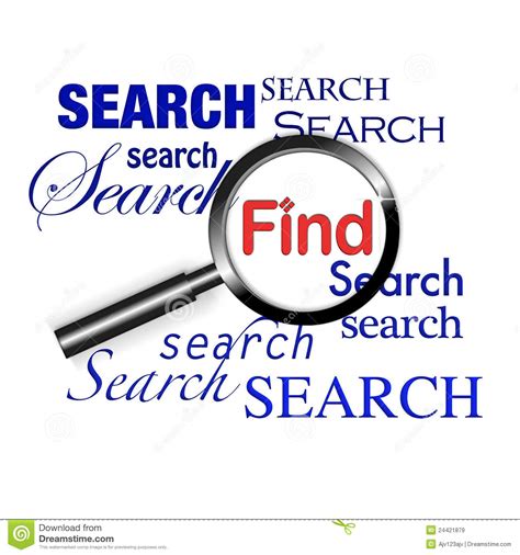 search find magnify glass stock illustration image  glass