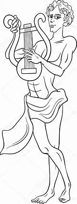 Apollo Greek Apolo Dio Griego Zeus Divinita Greche Admiration sketch template