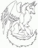 Coloring Pages Wolves Wings Wolf Winged Cool Realistic Print Printable Female Sheets Bird Arctic Template Color Getcolorings Animal Popular Twilight sketch template