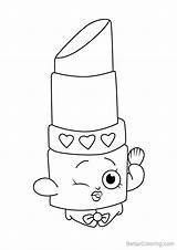 Lips Lippy Coloring Shopkins Pages Draw Shopkin Drawings Step Drawing Printable Adults Kids Tutorials Paintingvalley Learn sketch template