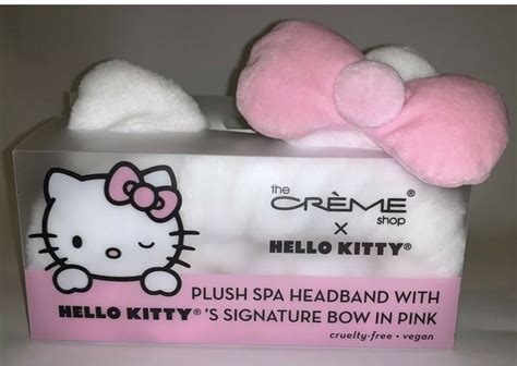 creme shop   kitty plush spa headband  kitty signature