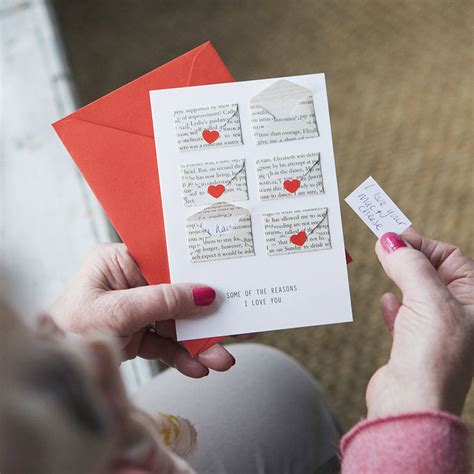 Six Love Note Mini Envelope Valentine S Card By Berylune