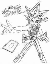 Coloring Yugioh Pages Printable Gi Oh Yu Duel Time Kids sketch template