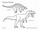 Dinosaur Cretaceous Dinosaurs Geopark sketch template