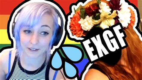 my first lesbian experience my ex girlfriend joins my twitch stream