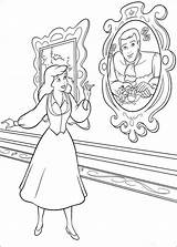 Assepoester Cinderella sketch template