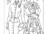 Coloring Pages Fashion Clothes Adults Printable Getcolorings Getdrawings sketch template