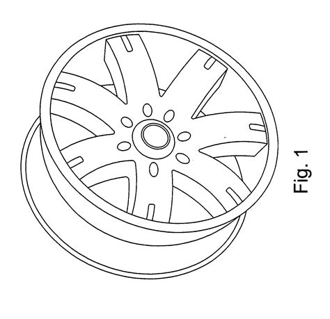 wheel technical drawing sketch coloring page