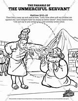 Servant Unforgiving Parable Sharefaith sketch template
