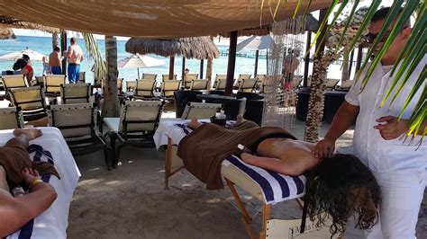 Massages On The Beach In Costa Maya Youtube