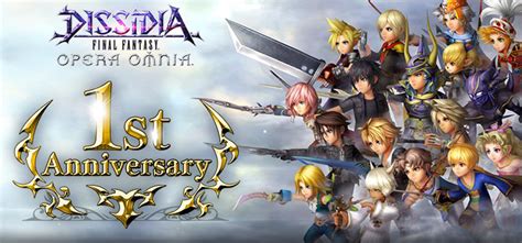 dissidia final fantasy opera omnia celebrates its first anniversary nova crystallis