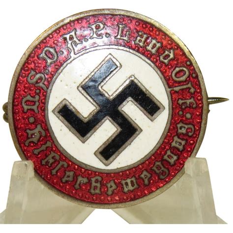 Early Austrian Nazi Party Badge 1933 34 Nsdap Land Öst