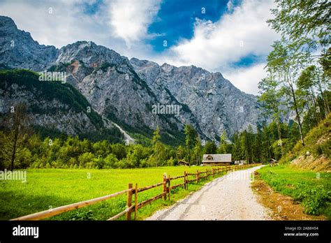 logar valley  summer slovenia stock photo alamy