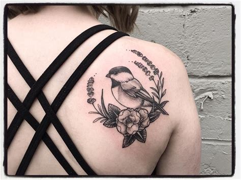 Chickadee Bird Tattoo • Half Sleeve Tattoo Site