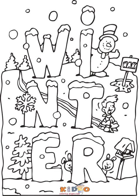 printable winter coloring pages  kids kids coloring pages