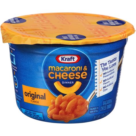 kraft easy mac original flavor macaroni cheese dinner   oz microwavable tubs