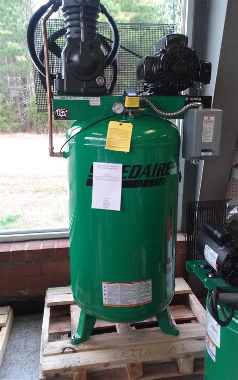 speed aire  gallon  phase air compressor wc tfx