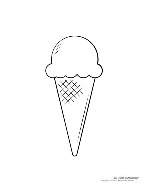 ice cream templates  coloring pages   ice cream party