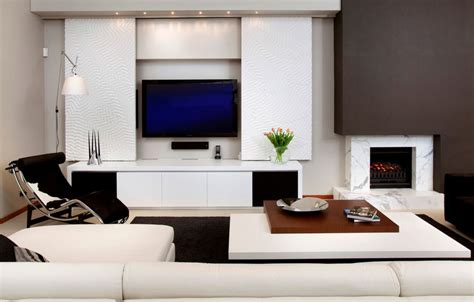 modern ways  seamlessly hide  living room tv