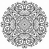 Batik Arabo Floreale Turbinio Parati Argento Illustrazione Modello Ornamento Cerchio sketch template