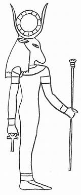 Hathor sketch template