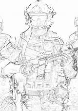 Grayscale Soldiers Action Patriotic sketch template