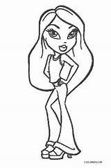 Coloring Pages Bratz Printable Cool2bkids Kids sketch template