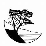 Cypress Lone Tree Drawing Trees Getdrawings Stamp Beautiful Stencil Barbara Visit sketch template