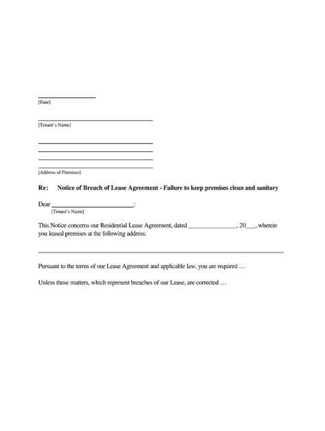 notice to tenant to clean property fill out and sign online dochub