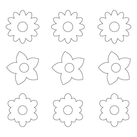 printable paper flower templates