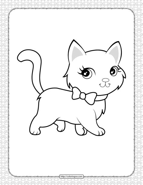 cute cat  coloring pages