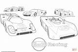 Coloring Racing Pages Gulf Cars sketch template