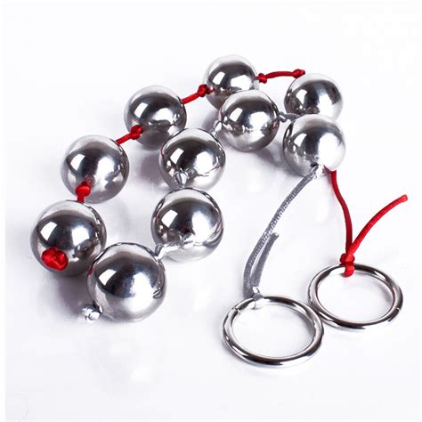 Stainless Steel Anal Beads Plug Heavy Metal Kegel Ball Vagina Tighten