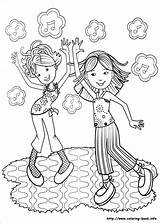 Coloring Pages Groovy Book Girls Popular sketch template