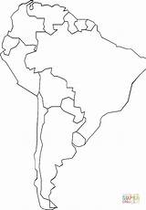 Supercoloring Coloringpages101 Sudamérica Preto Umriss Freeusandworldmaps América Americano Weltkugel Mapas Sudamerika Atlas sketch template