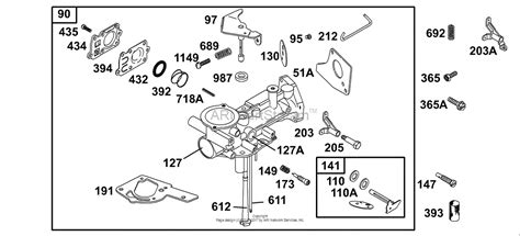 briggs  stratton    parts diagram  carburetor group