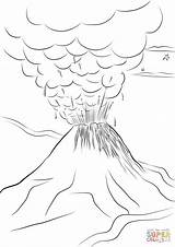 Vulcano Disegno Paricutin Eruption Getdrawings Erupting Volcanic sketch template