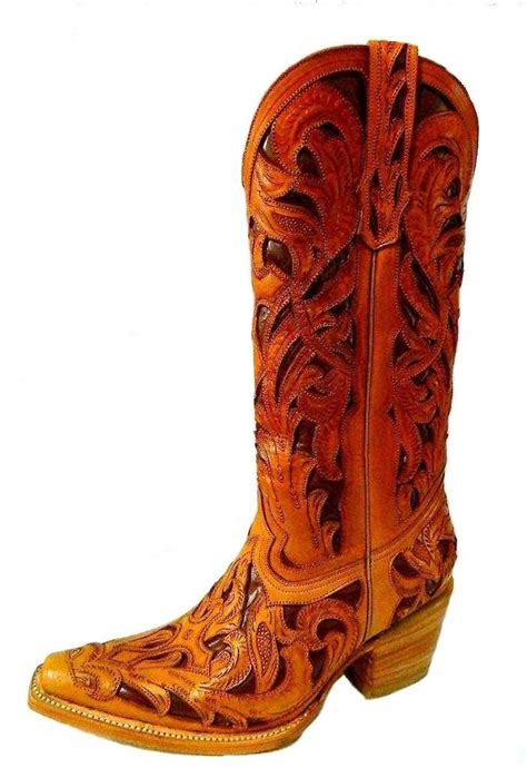 custom hand tooled cowboy boot   order  style