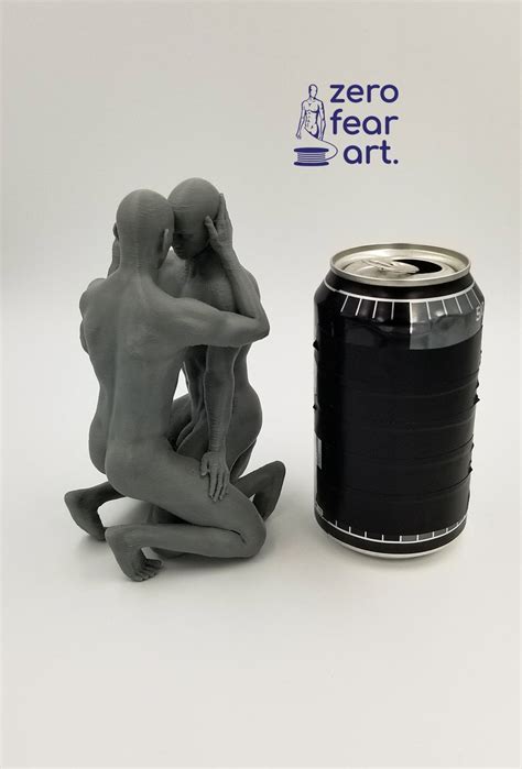 new nude couple sharing a moment together 3d printed etsy