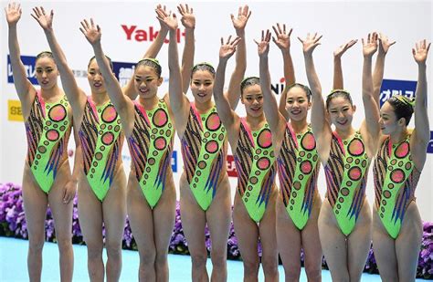 In Photos Japan Wins Team Event At Synchronized Swimming Japan Open