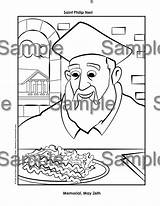 Philip Neri St Feast Seasons Downloadable Holidays Coloring Days Printable Pages sketch template