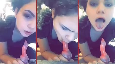 Whorish Barely Legal Teen Showing Off Her Blowjob Skills