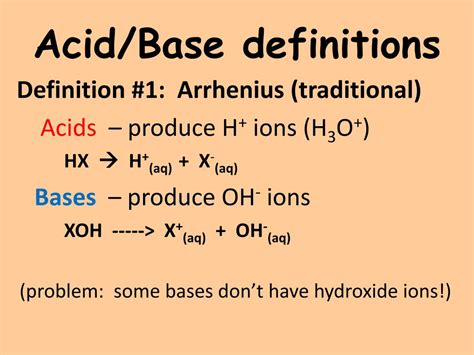 ppt the chemistry of acids and bases powerpoint presentation free