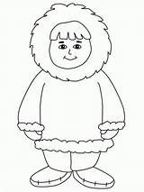 Eskimo Coloring Inuit Pages Printable Boy Drawing People Print Countries Template Coloringpagebook Kids Winter Coloringhome Craft Preschool Arctic Coloriage Around sketch template