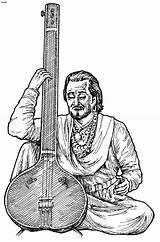 Tansen Musical Akbar Miyan Wrytin sketch template