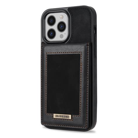 nbekus vertical flip card slot rfid phone case  iphone  pro black alexnldcom