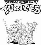Coloring Pages Ninja Turtles Mutant Teenage Tmnt Popular sketch template